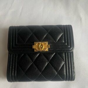 Chanel Boy trifold wallet